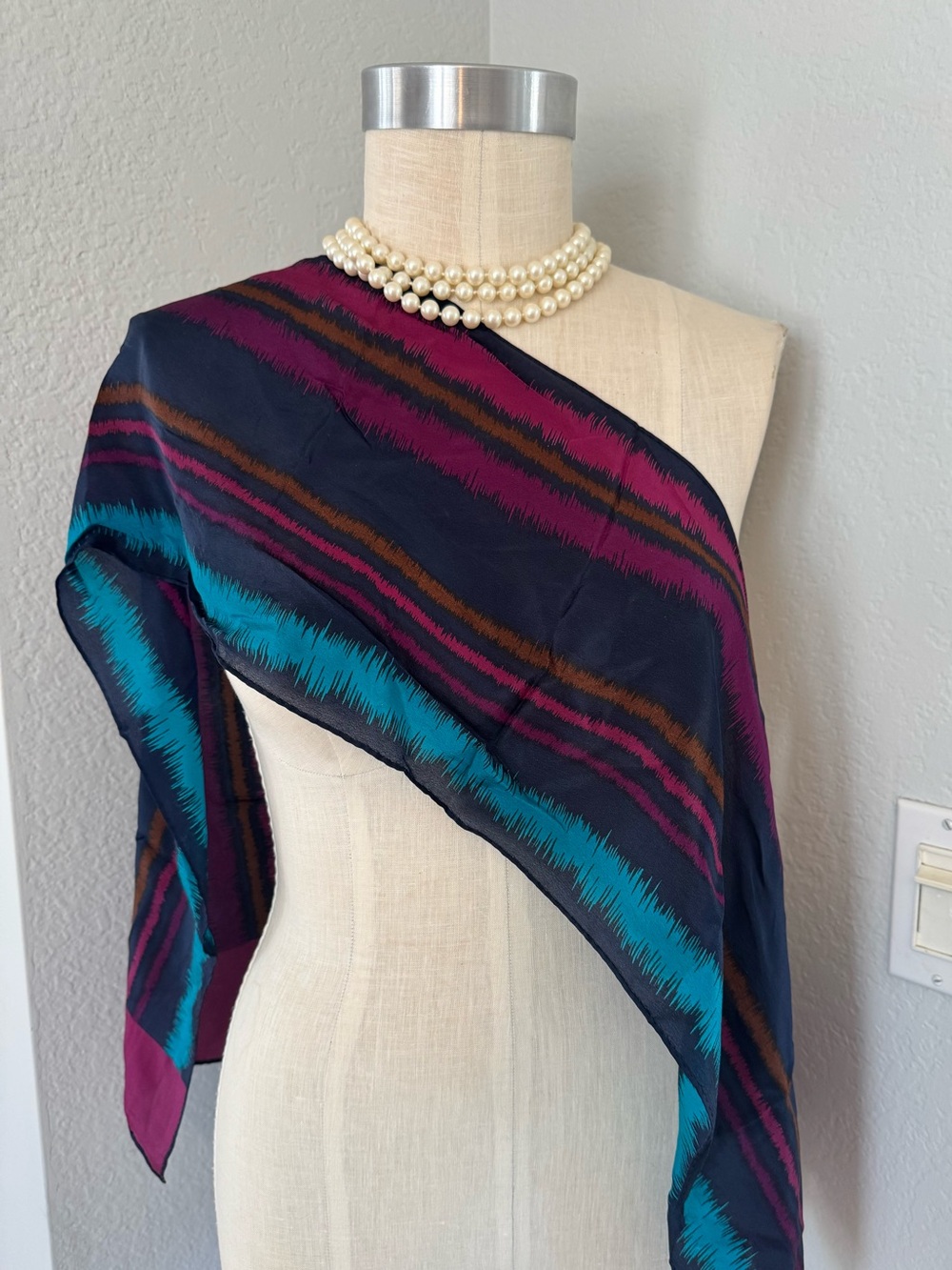 Evan Picone Scarf Likely Silk 50”x10”
